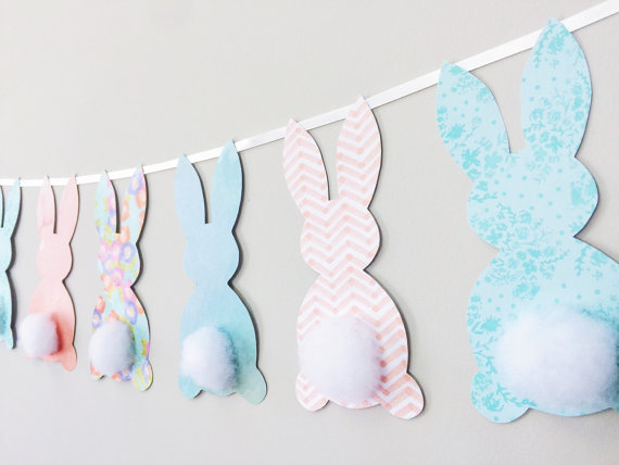 Homemade Easter Bunny Garland
