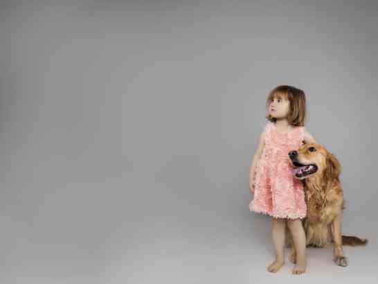 Kids and Dogs (Dog Portraits from Photos)
