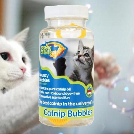 Catnip Bubbles As Cat Birthday Gift