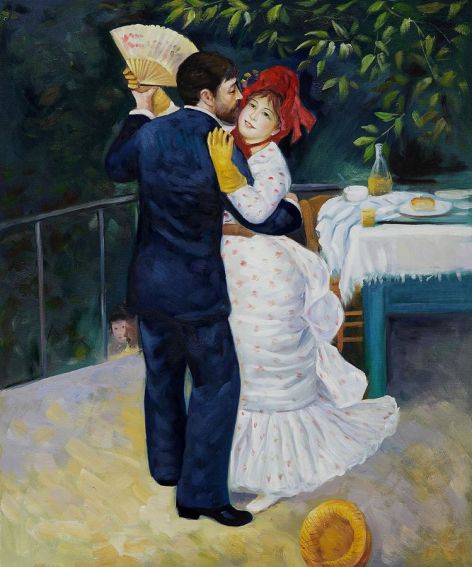 Dance in the Country by Pierre-Auguste Renoir (Romantic Paintings)