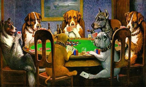 Dogs Playing Poker