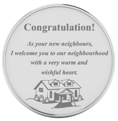 Custom Silver coins as housewarming gifts