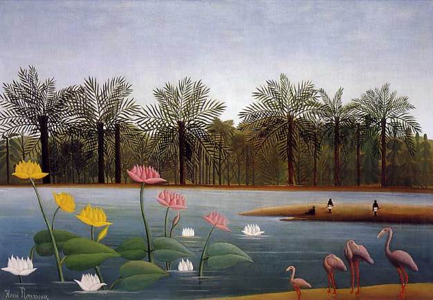The Flamingos- Henri Rousseau
