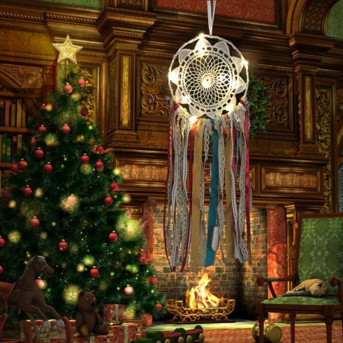 The Dream Catchers as Christmas Decoration Ideas