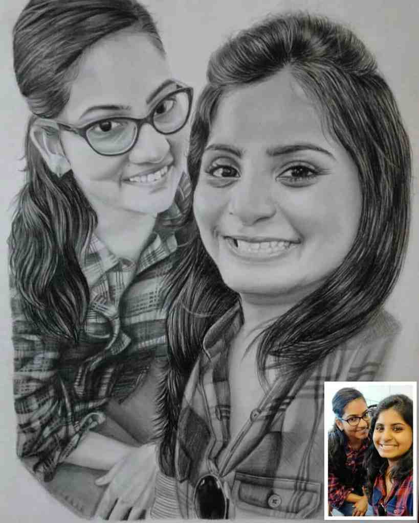 Example of pencil sketch by pencil sketch artist