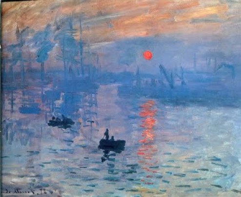 Impression, Sunrise- Claude Monet (famous landscape paintings)