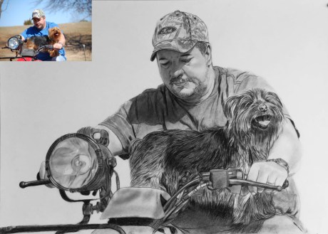 Handmade Charcoal Sketch (Christmas Gifts for Brothers)