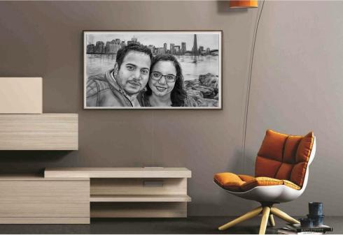 The Premium Class Portrait Painting size