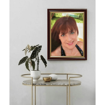 A Hand-painted Portrait (Dining Room Decoration)