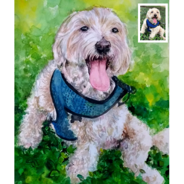 Pet Watercolor Portrait